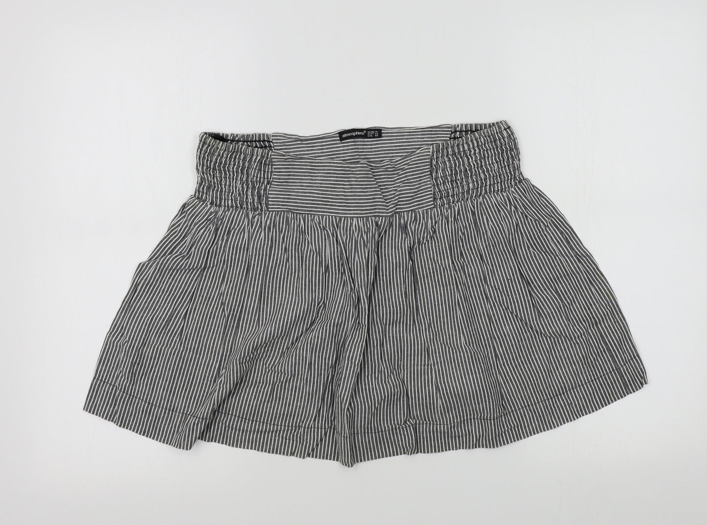 Primark Womens Grey Striped  Flare Skirt Size 14