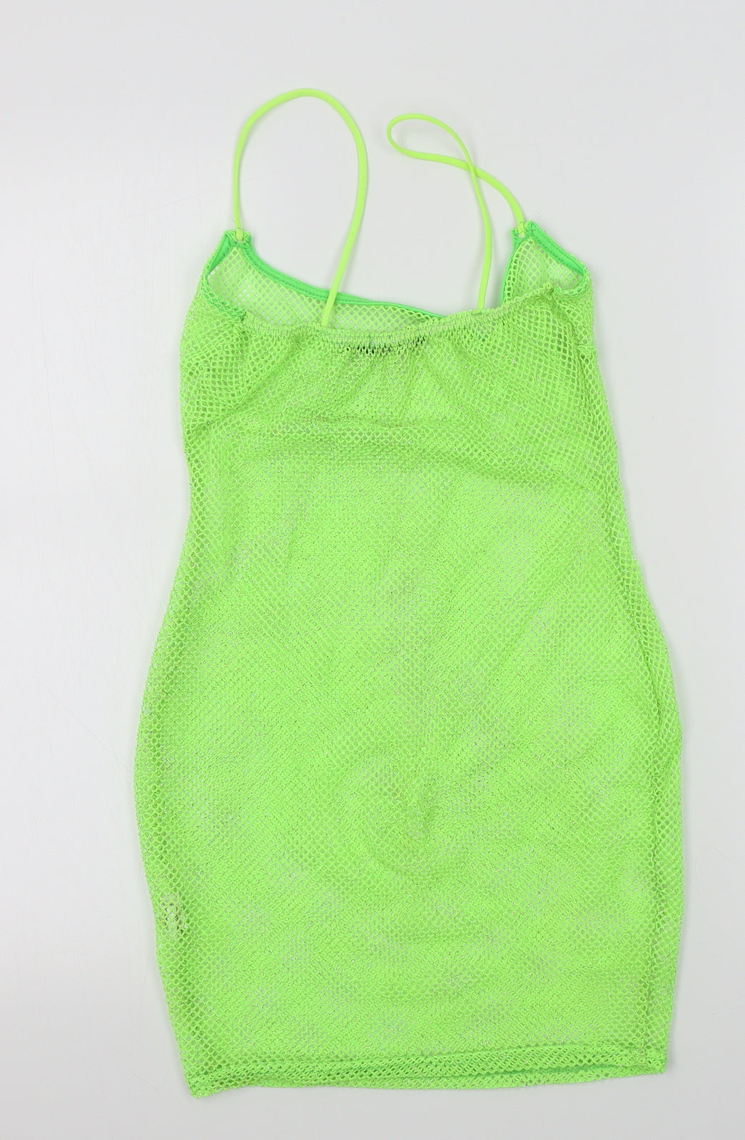 I SAW IT FIRST Womens Green Colourblock  A-Line  Size 8  - sparkle detail