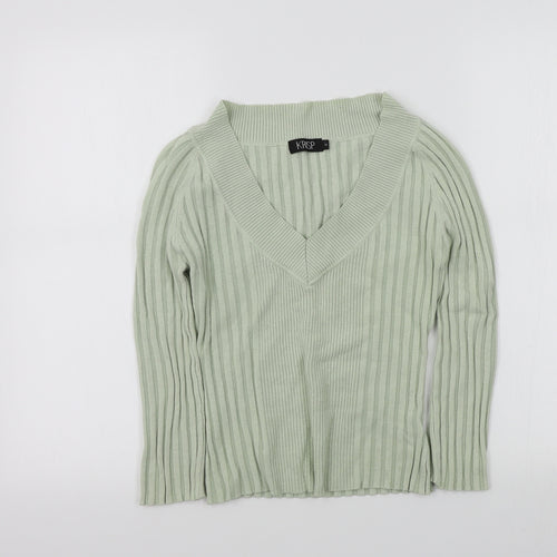 Krisp Womens Green   Pullover Jumper Size S
