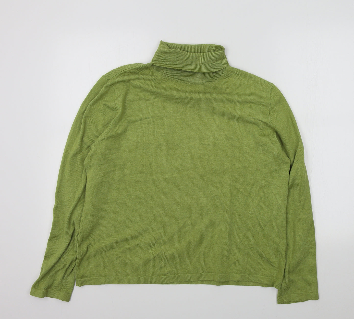 Signature Classic Womens Green   Pullover Jumper Size L
