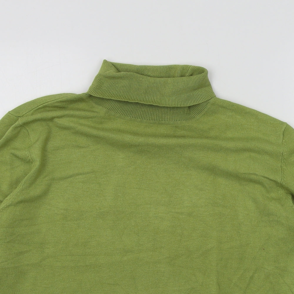 Signature Classic Womens Green   Pullover Jumper Size L