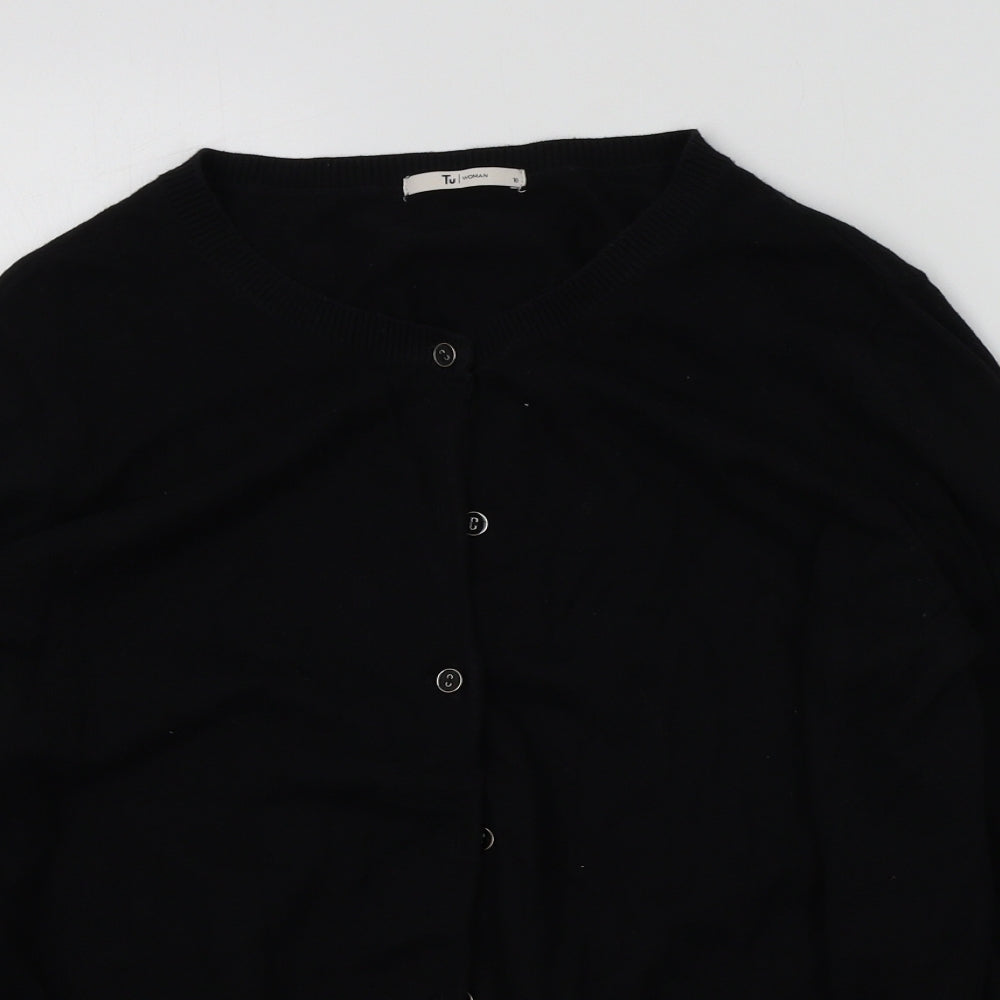 TU Womens Black   Cardigan Jumper Size 18