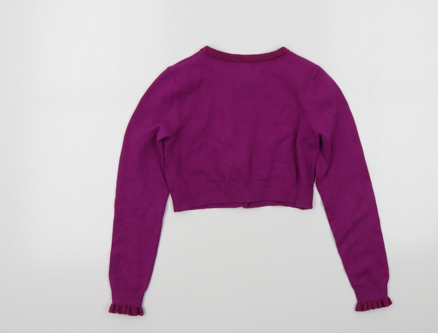 NEXT Girls Pink Colourblock  Cardigan Jumper Size 9 Years
