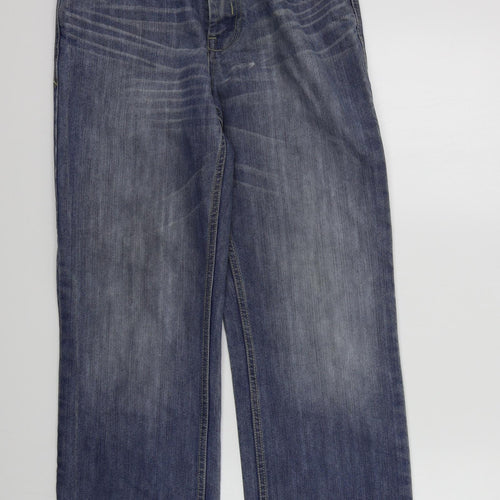Zeenzo Mens Blue   Straight Jeans Size 32 L29 in