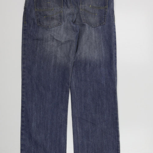 Zeenzo Mens Blue   Straight Jeans Size 32 L29 in