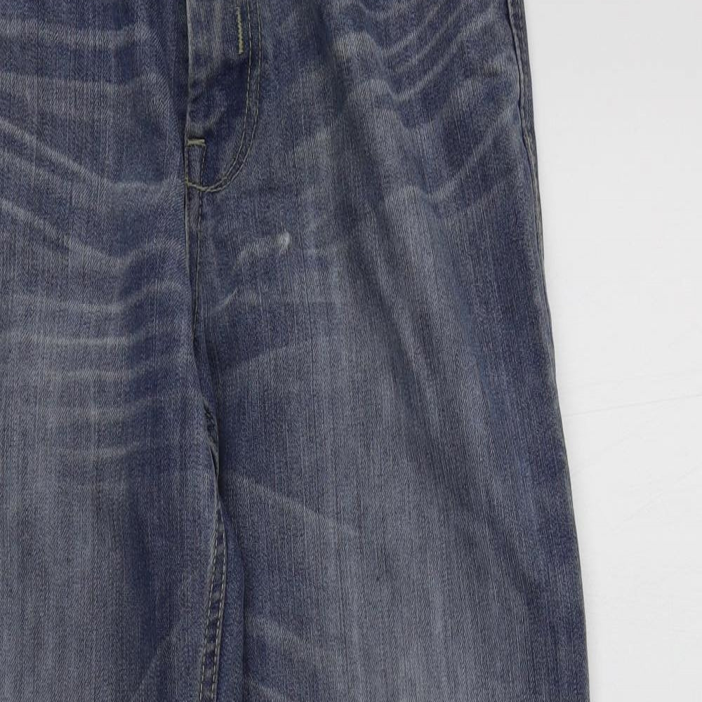 Zeenzo Mens Blue   Straight Jeans Size 32 L29 in