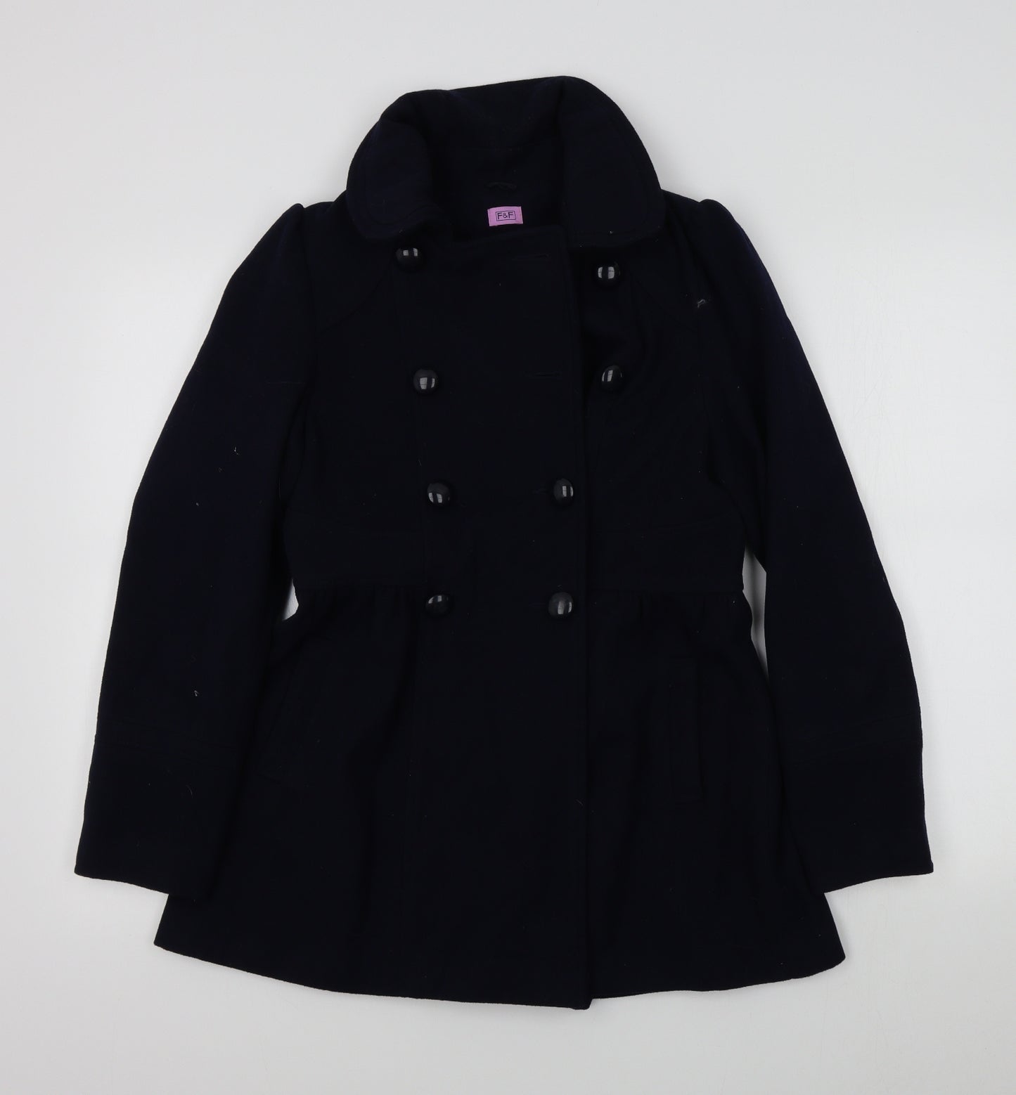 F&F Girls Blue Colourblock  Jacket  Size 13-14 Years