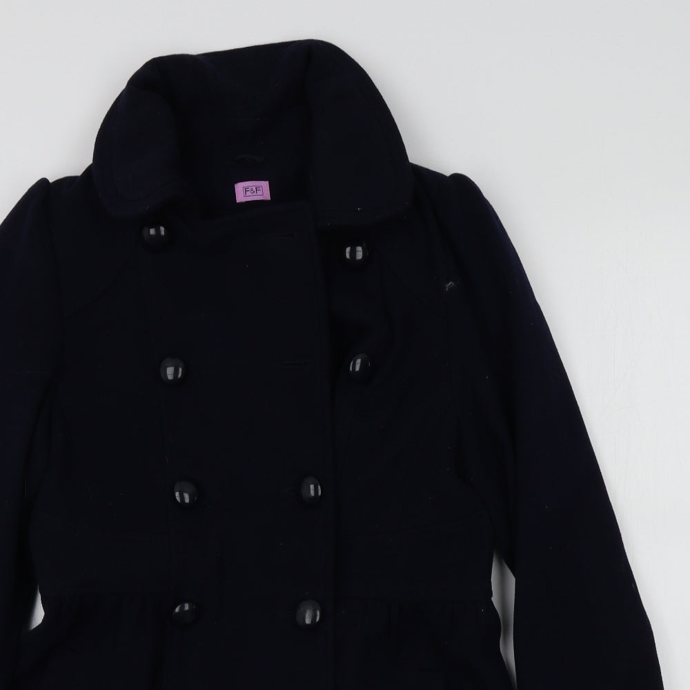 F&F Girls Blue Colourblock  Jacket  Size 13-14 Years