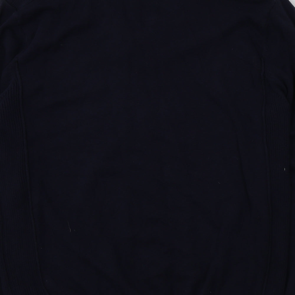 NEXT Mens Blue   Pullover Jumper Size XL  - shirt collar insert