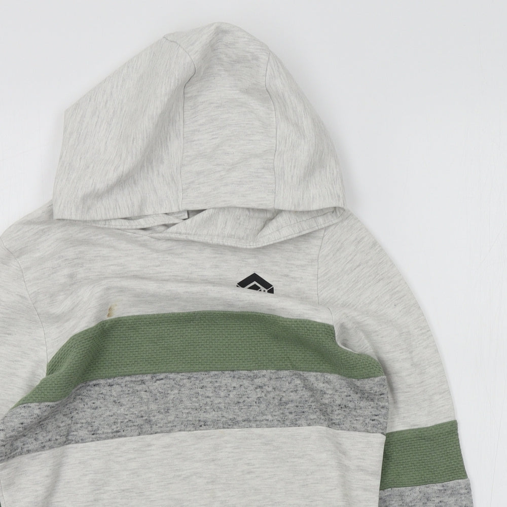 F&F Boys Grey Colourblock  Pullover Jumper Size 10-11 Years