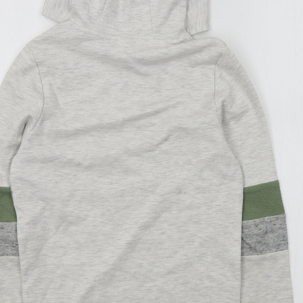 F&F Boys Grey Colourblock  Pullover Jumper Size 10-11 Years