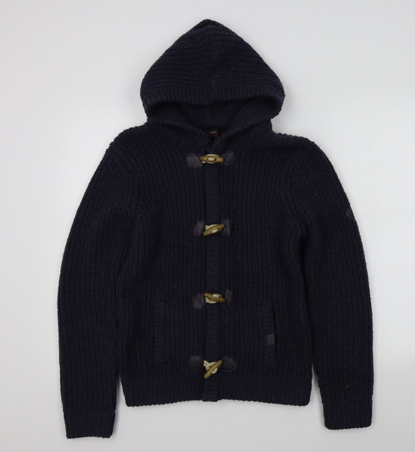 NEXT Boys Blue Colourblock  Full Zip Jumper Size 14 Years