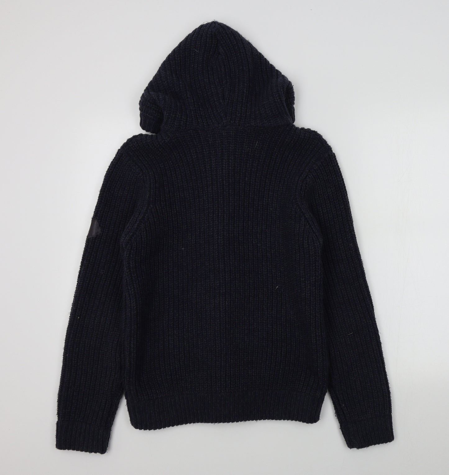 NEXT Boys Blue Colourblock  Full Zip Jumper Size 14 Years