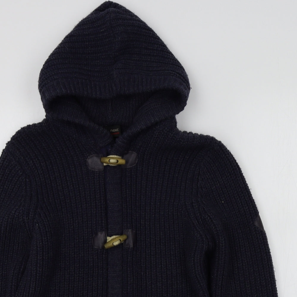 NEXT Boys Blue Colourblock  Full Zip Jumper Size 14 Years