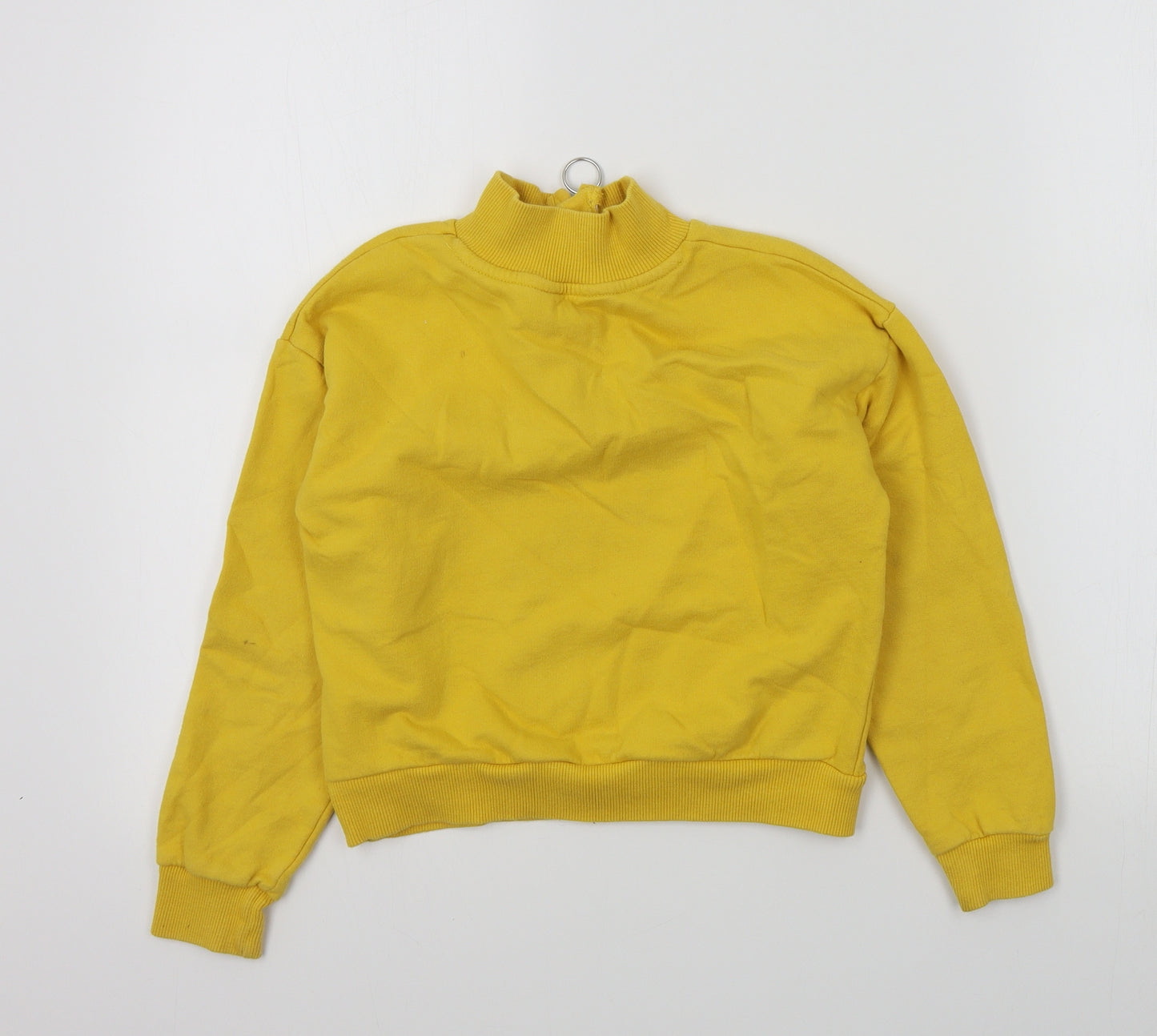 Primark Boys Yellow Colourblock  Pullover Jumper Size 9-10 Years