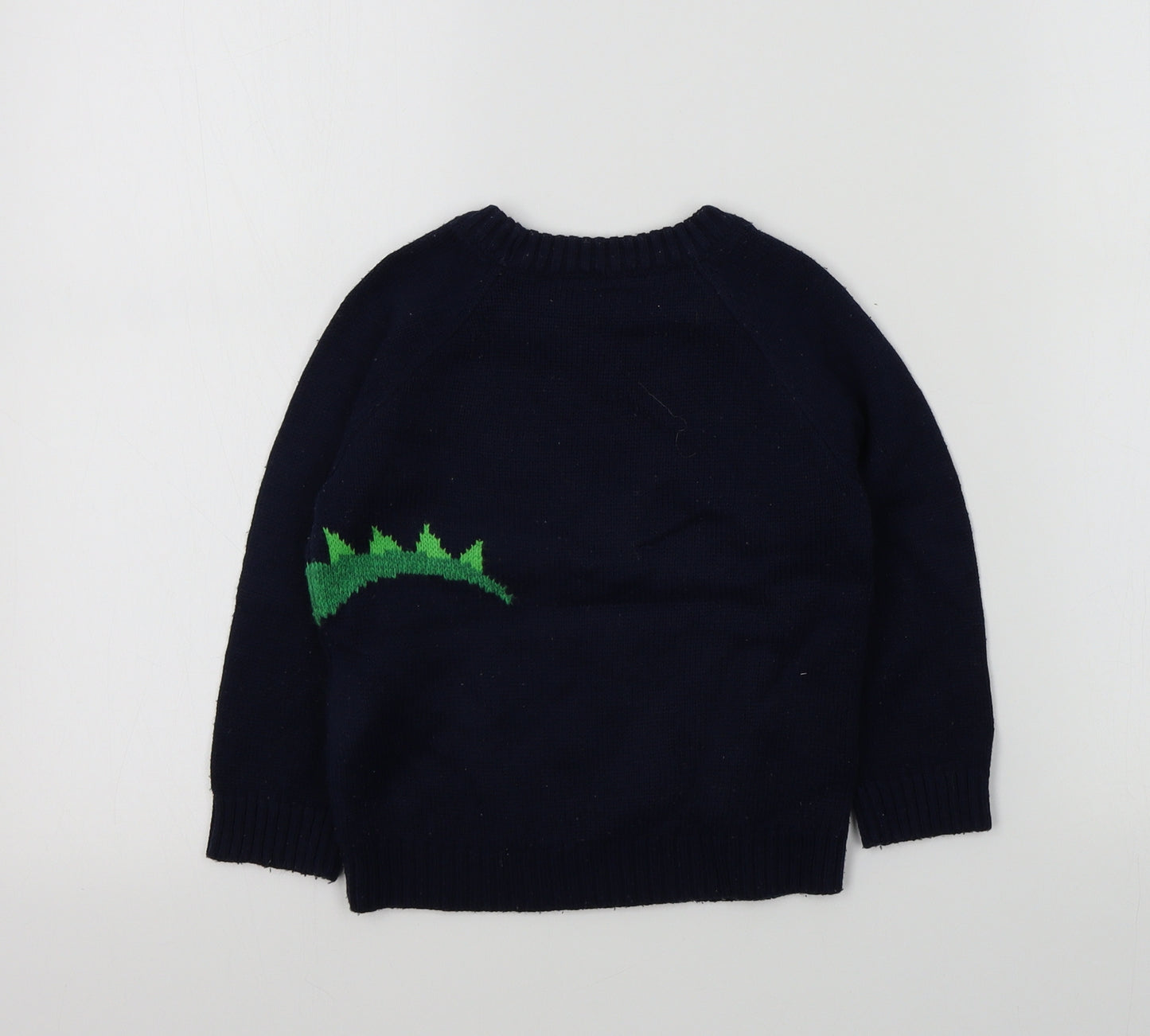 F&F Boys Blue Colourblock  Pullover Jumper Size 18-24 Months