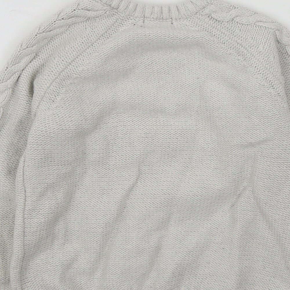 NEXT Boys Grey Colourblock  Pullover Jumper Size 18-24 Months