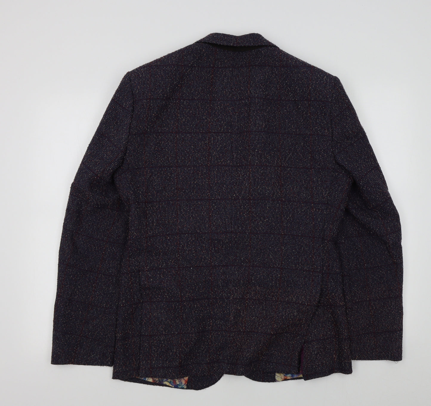 cavani Womens Blue Colourblock  Jacket Blazer Size 38