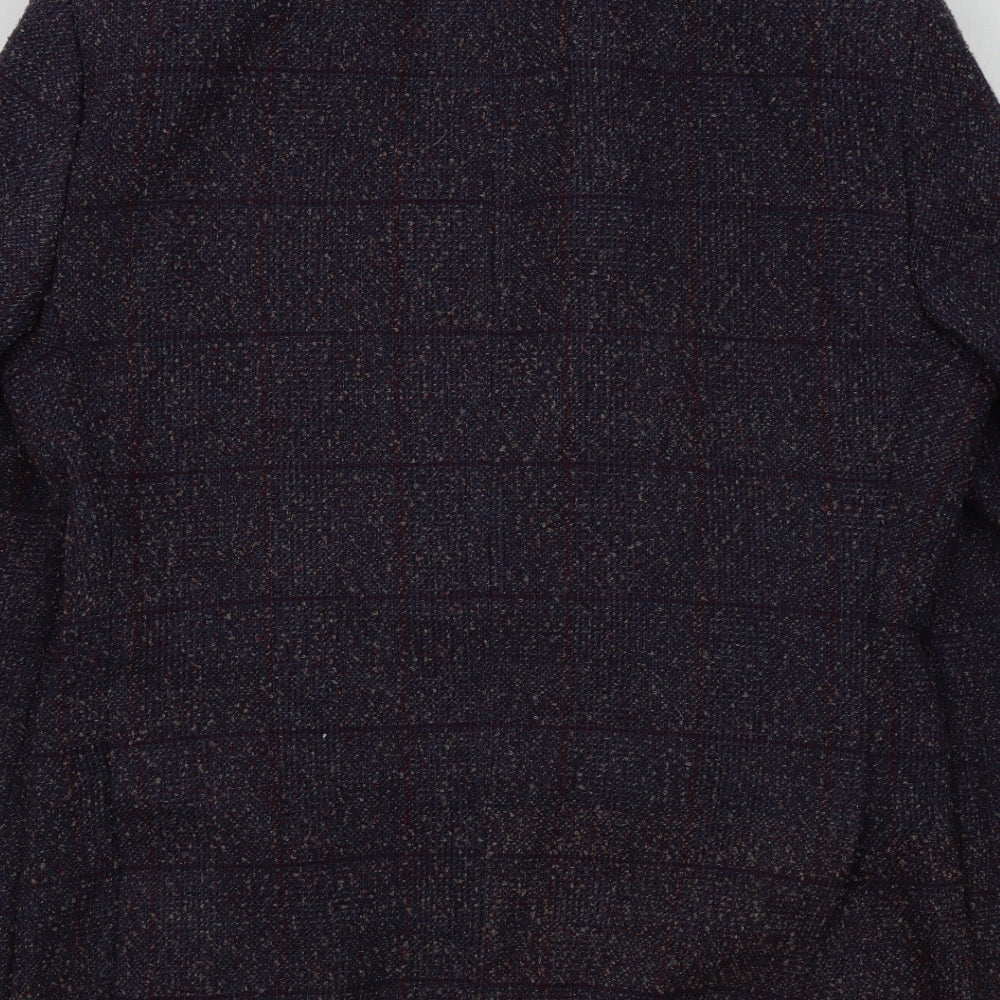 cavani Womens Blue Colourblock  Jacket Blazer Size 38