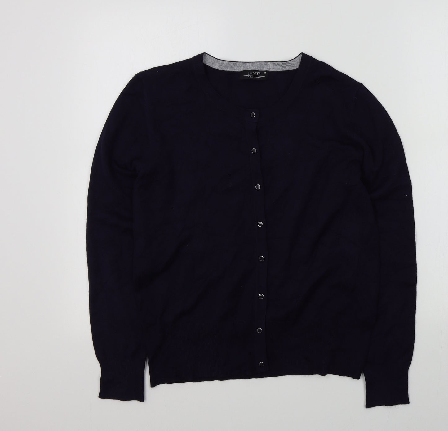 Papaya Womens Blue   Cardigan Jumper Size 14