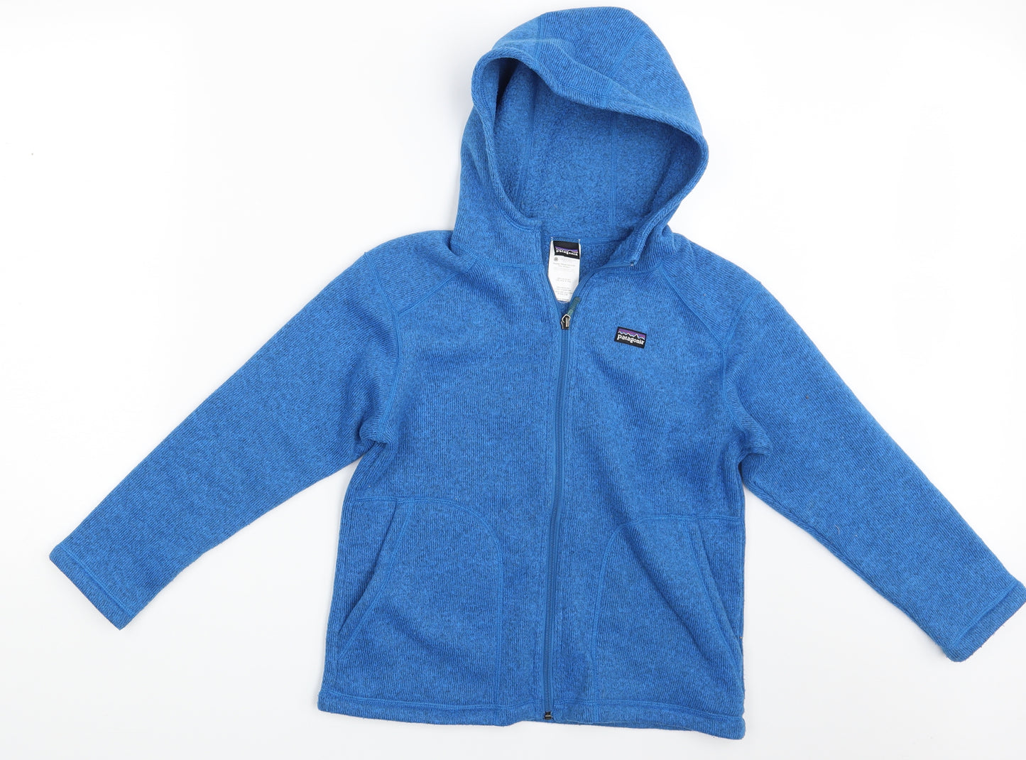Patagonia Girls Blue   Full Zip Hoodie Size 8 Years