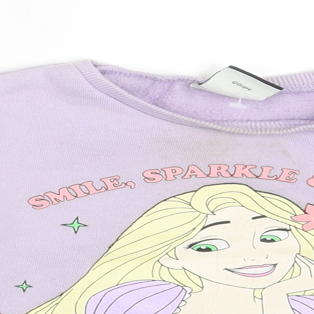 George Girls Purple   Pullover Jumper Size 12-18 Months