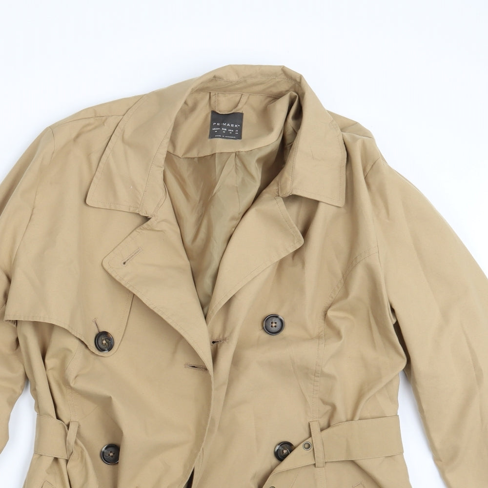 Primark Womens Brown   Trench Coat Coat Size 14