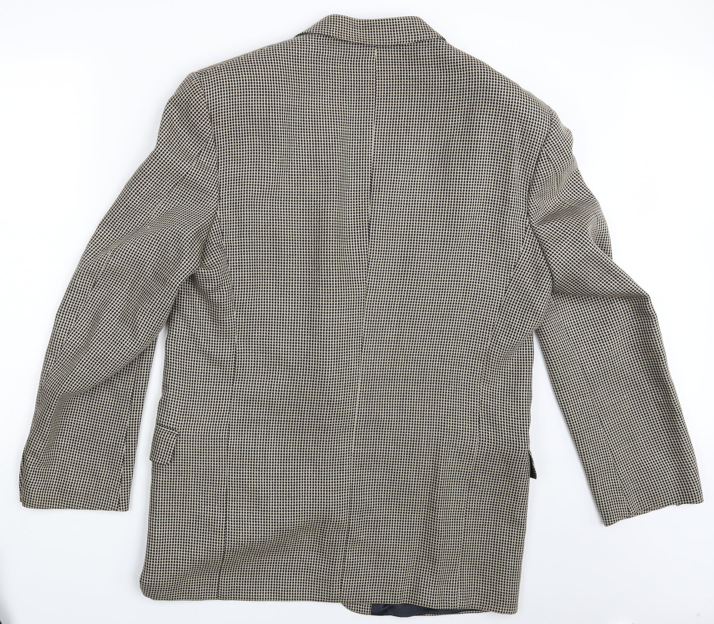 Jaeger Mens Gold Check  Jacket Blazer Size 52