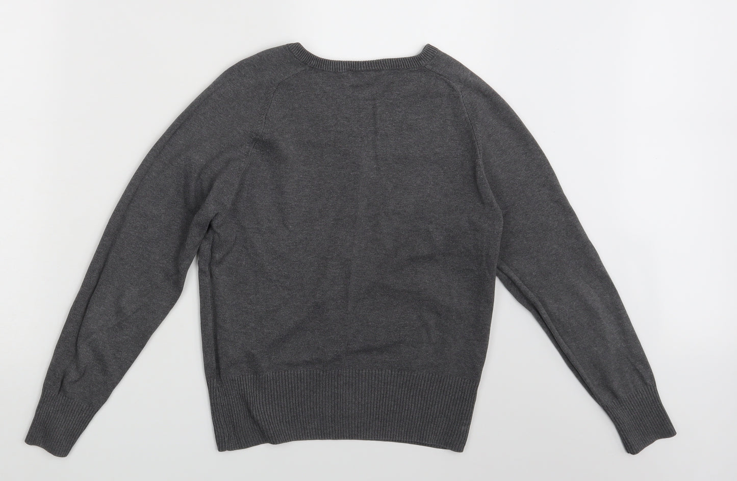 Tru Tex Mens Grey   Pullover Jumper Size S