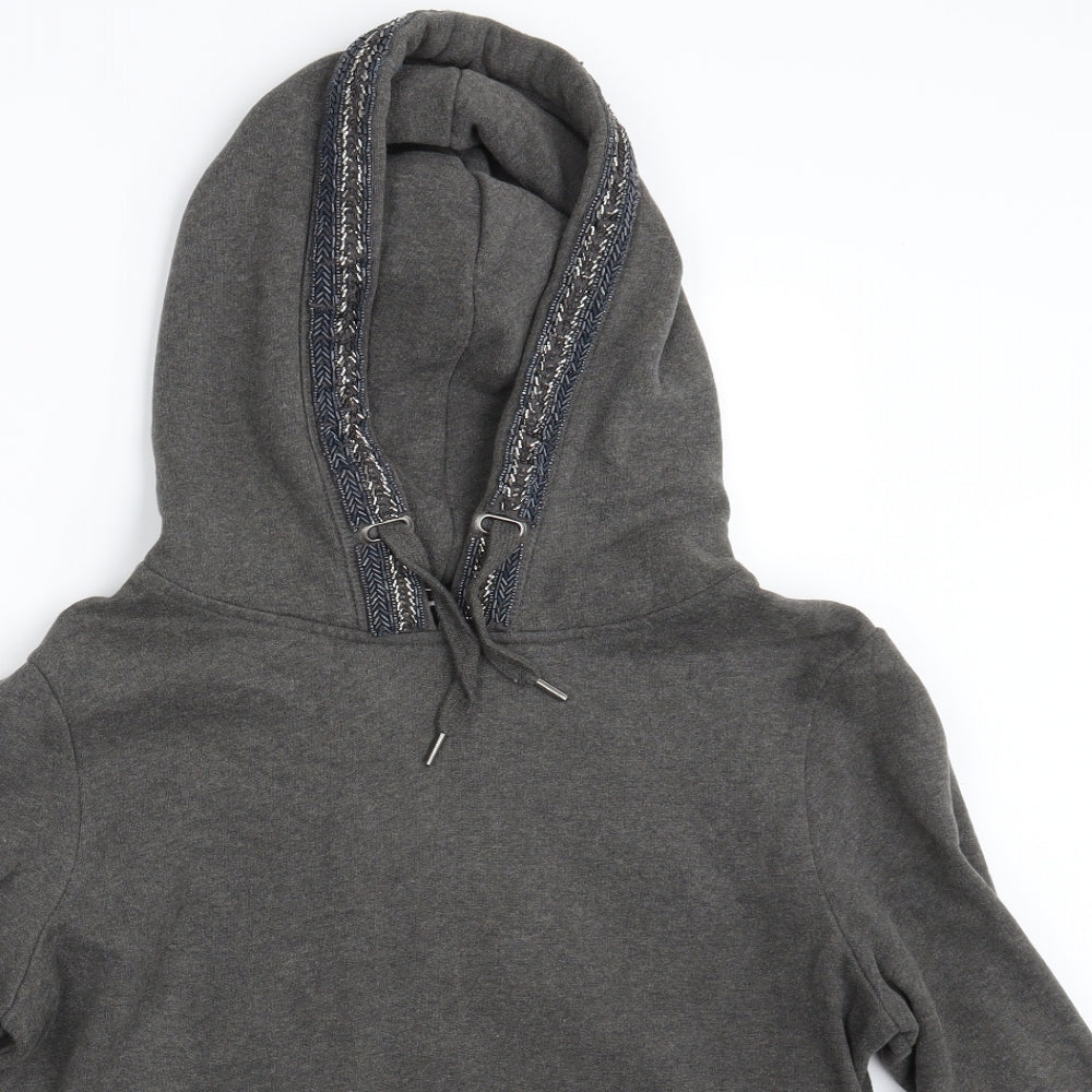 Superdry Womens Grey   Pullover Hoodie Size L