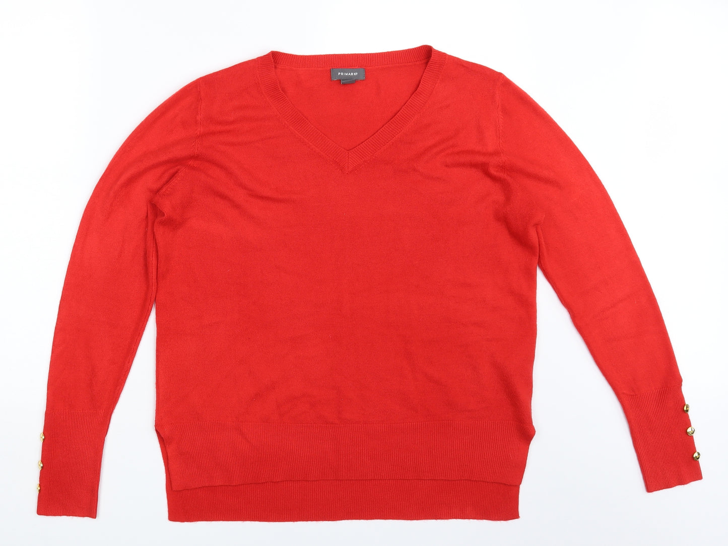 Primark Womens Red   Pullover Jumper Size 12