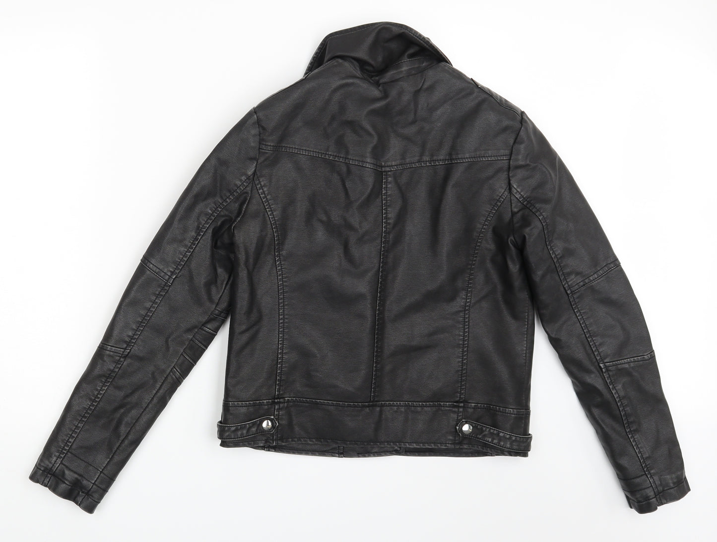 New Look Womens Black   Biker Jacket Size 12