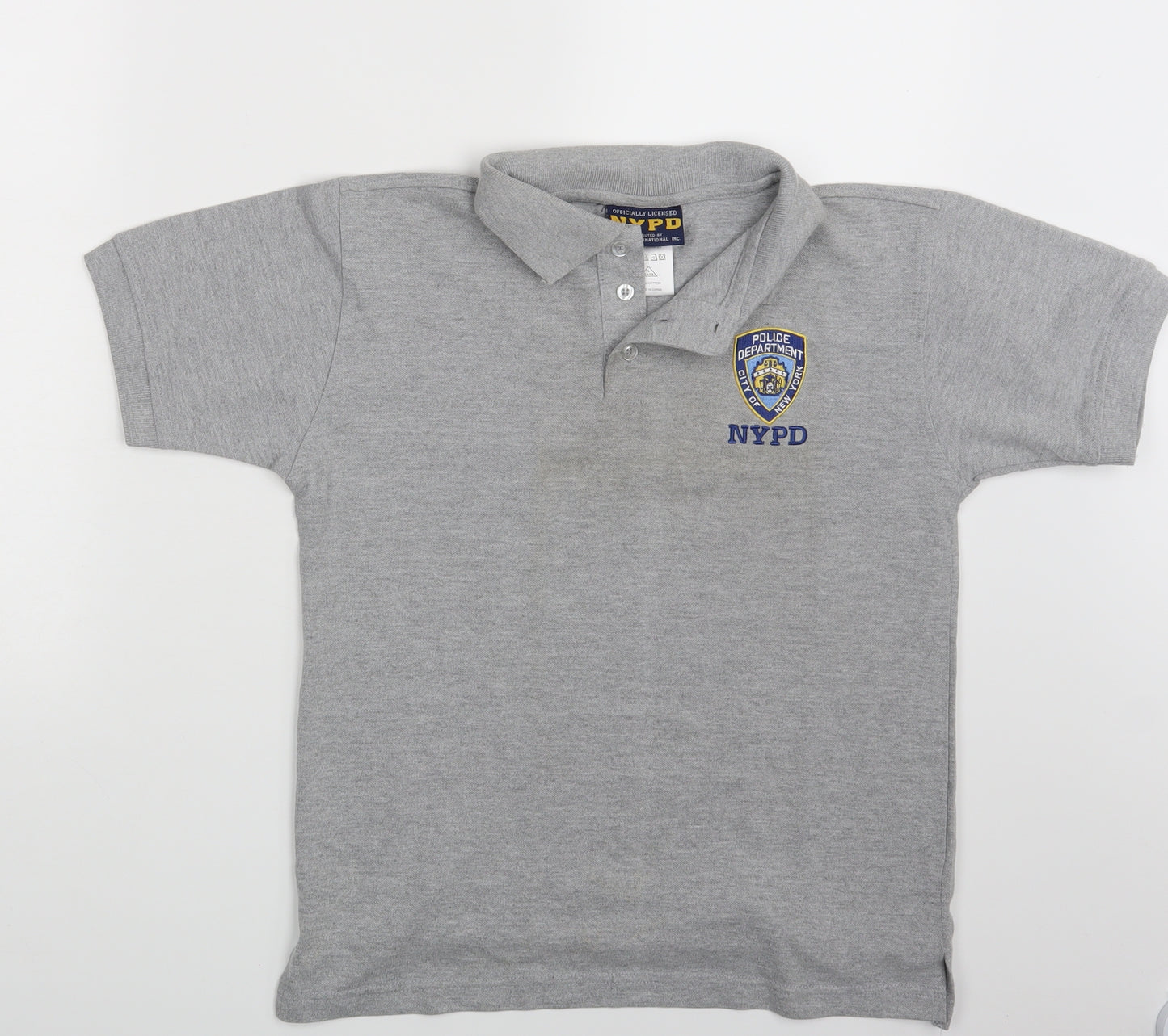 NYPD Boys Grey   Pullover Polo Size 14-15 Years  - NYPD