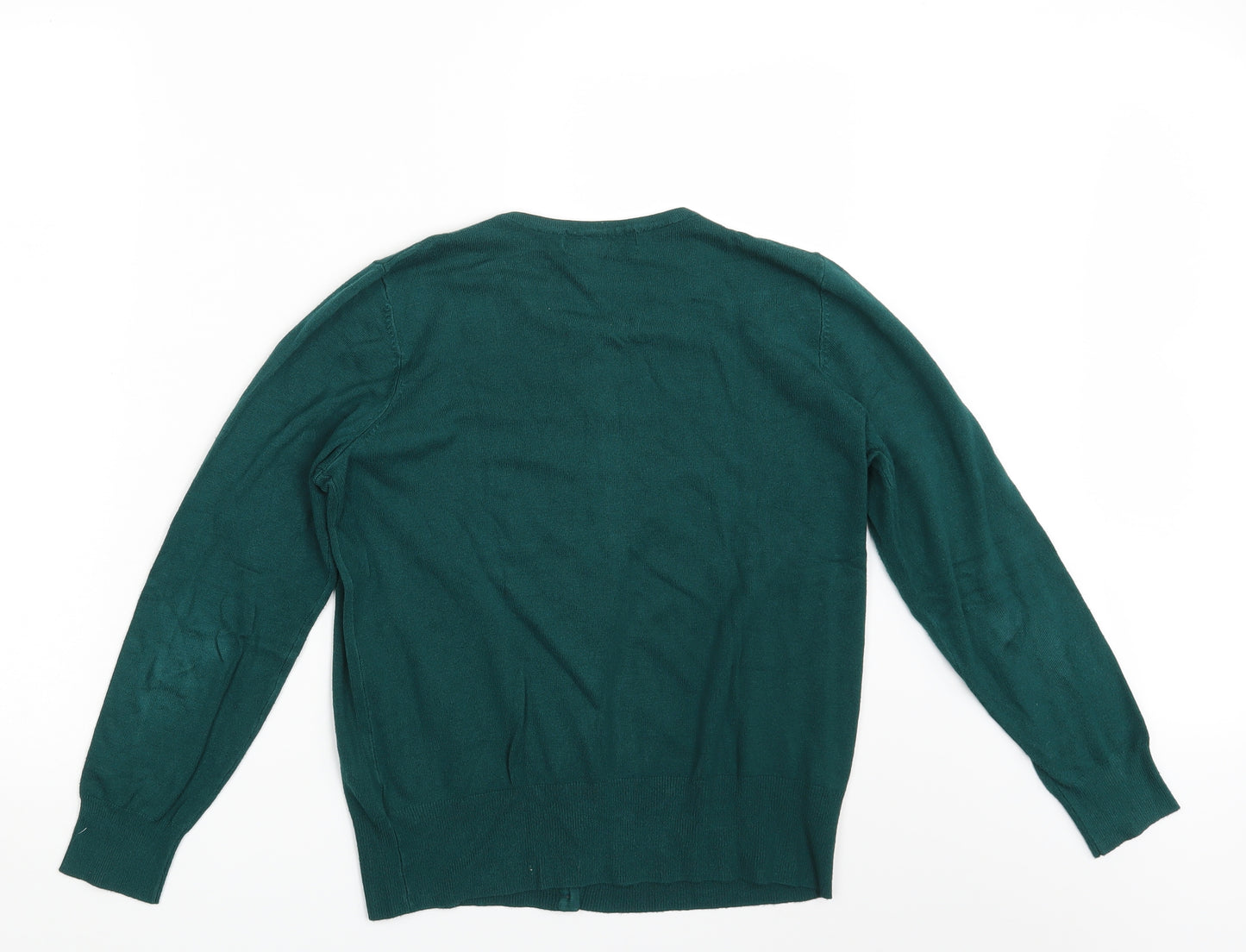 M&S Womens Green   Cardigan Jumper Size 14