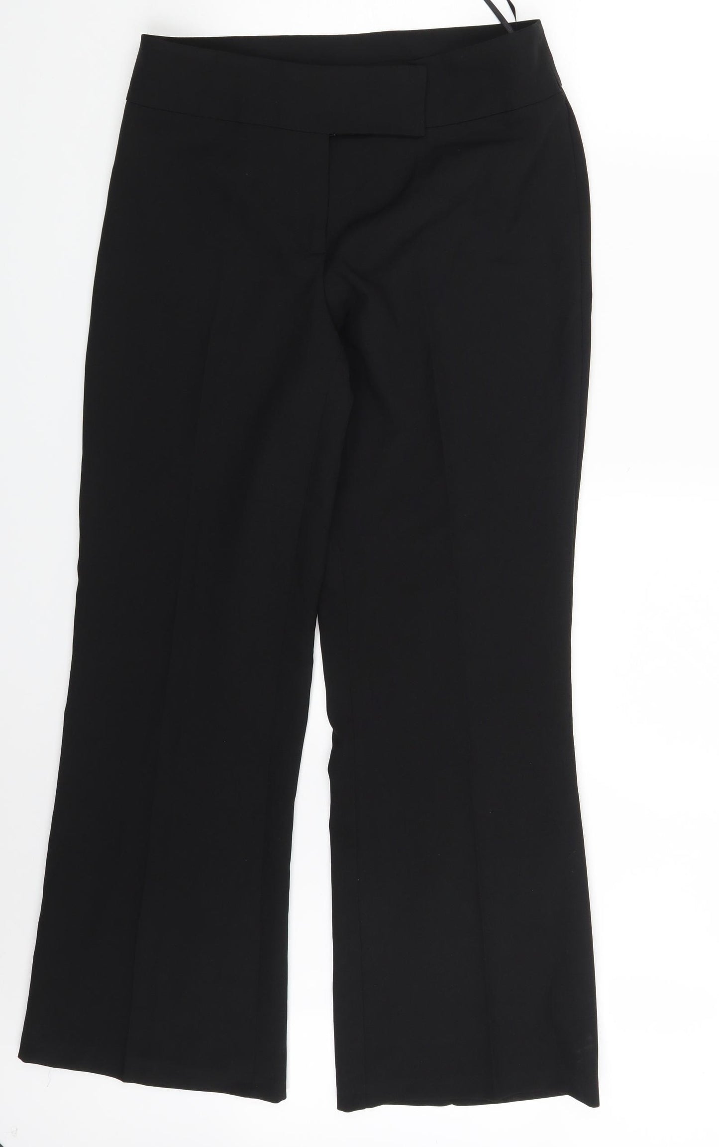 Preworn Womens Black   Trousers  Size 12 L28 in
