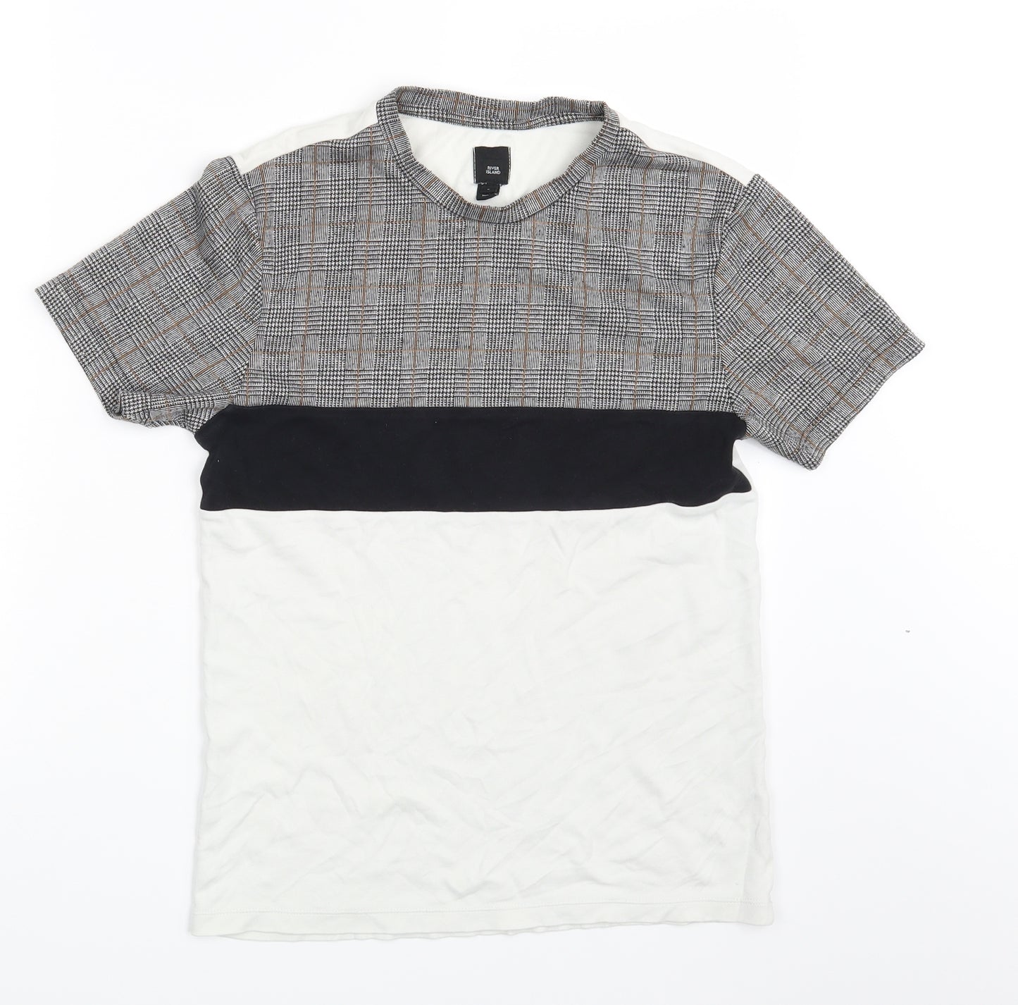 River Island Mens Multicoloured Striped   T-Shirt Size S