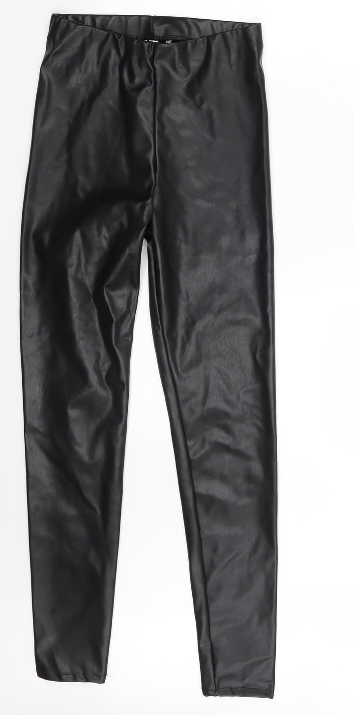 Preworn Womens Black Jegging Leggings Size S L28 in