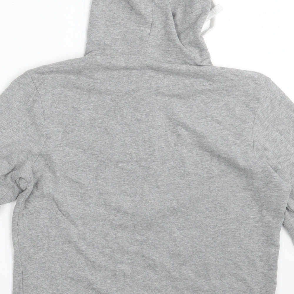 JACK & JONES Mens Grey   Full Zip Hoodie Size S