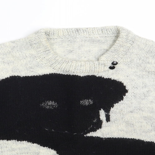 Preworn Womens White   Pullover Jumper One Size