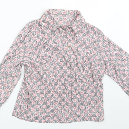 Preworn Womens Multicoloured Floral  Basic Button-Up One Size