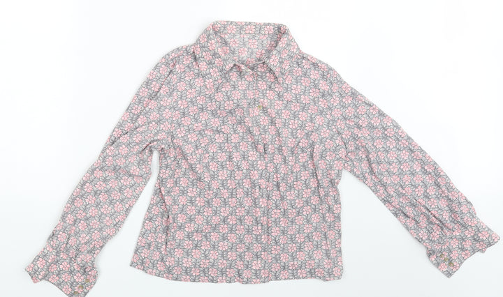 Preworn Womens Multicoloured Floral  Basic Button-Up One Size