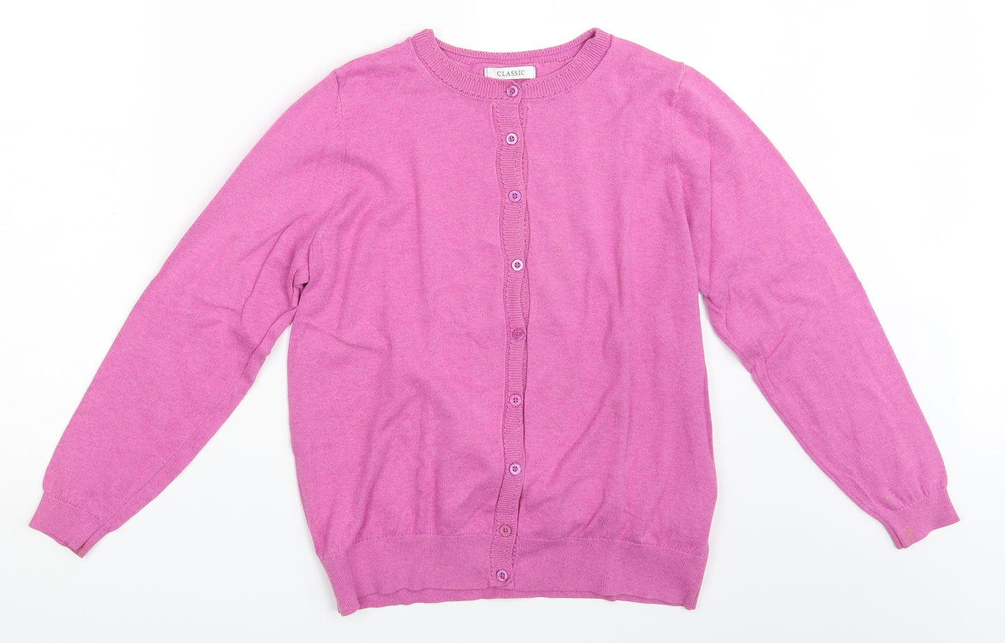 Classic Womens Pink   Cardigan Jumper Size 14