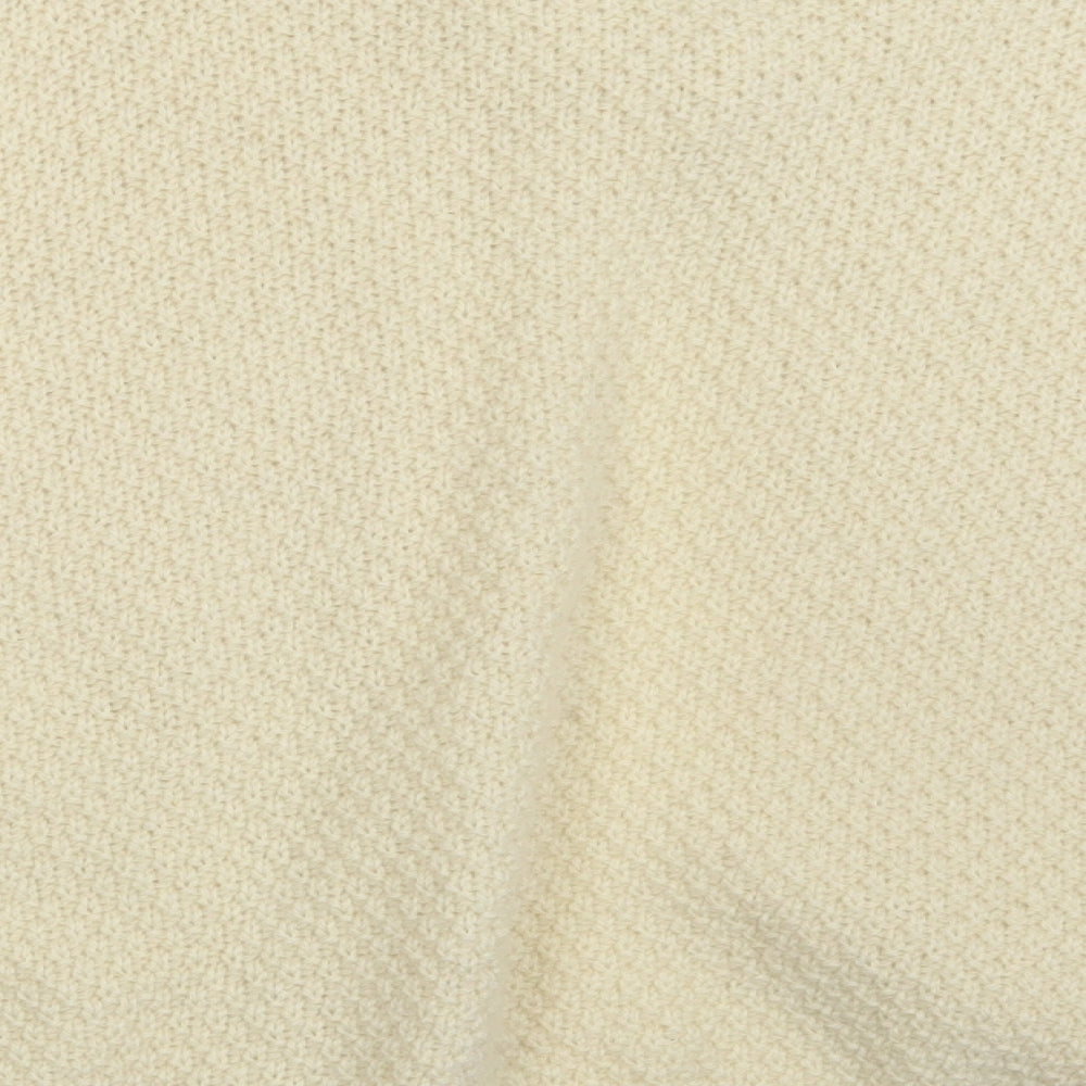 EWM Womens Ivory  Knit Cape Jumper Size XL