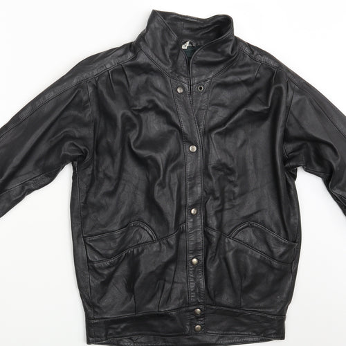 Ron Phillips Mens Black   Biker Jacket Size S