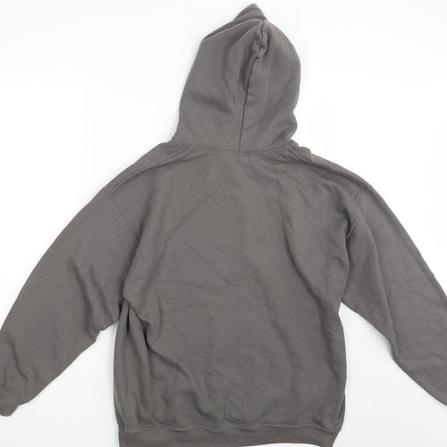 Gildan Mens Grey   Pullover Hoodie Size L  - Daddy Pig