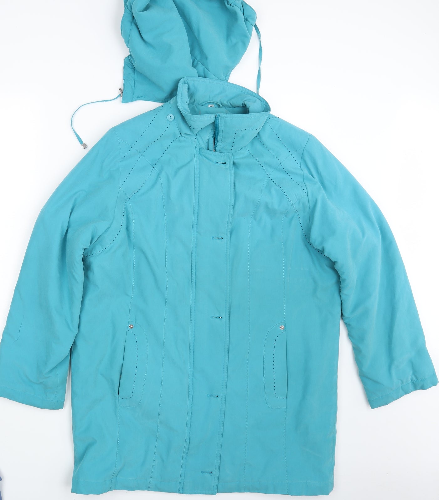 Klass Womens Green   Overcoat Coat Size M