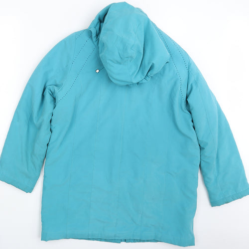 Klass Womens Green   Overcoat Coat Size M