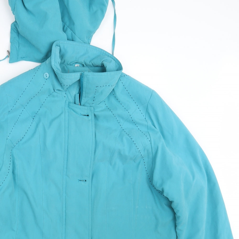 Klass Womens Green   Overcoat Coat Size M