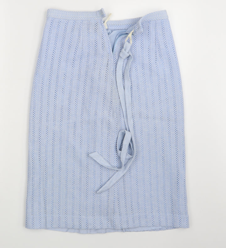 Preworn Womens Blue   Straight & Pencil Skirt One Size