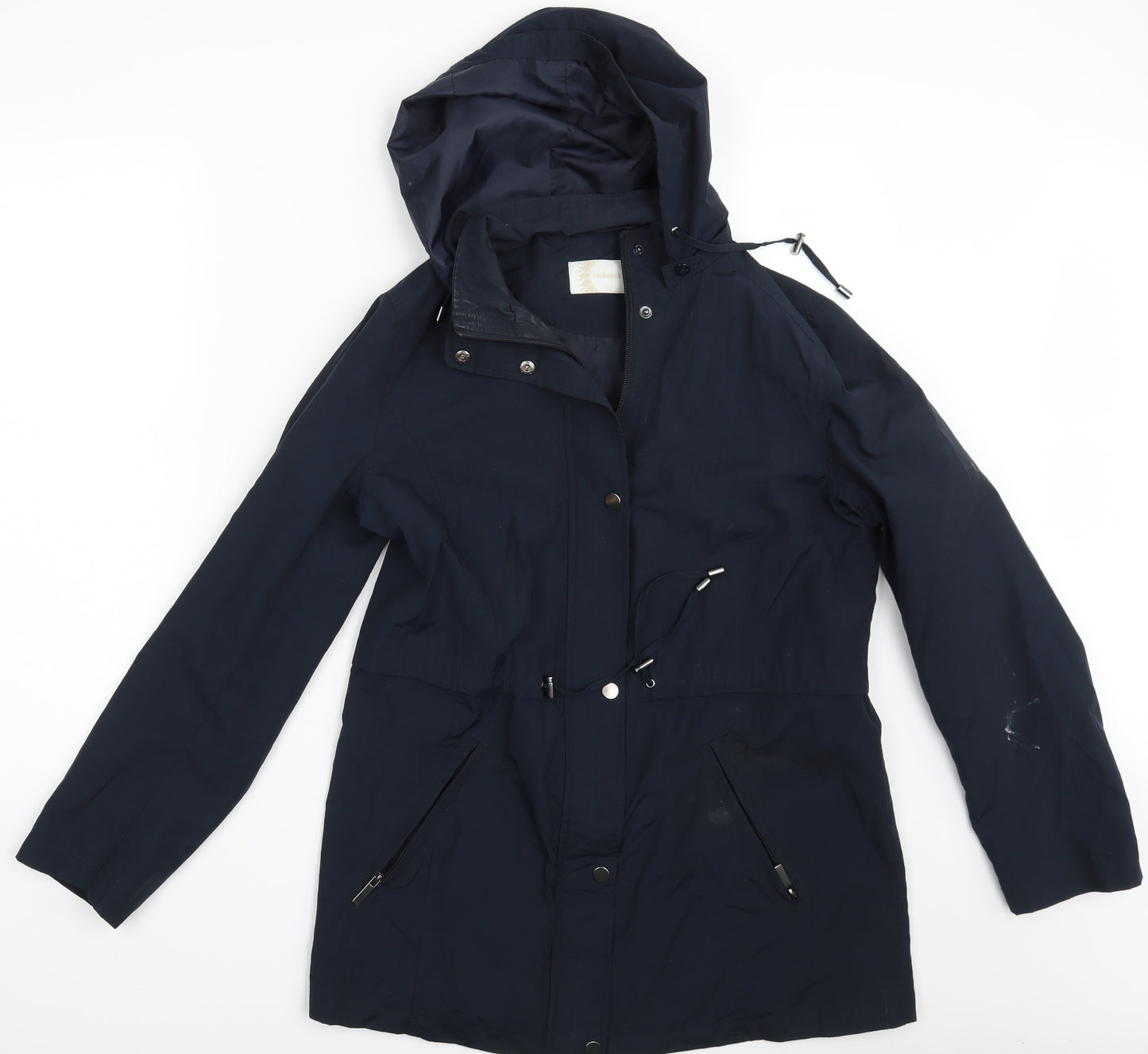 BHS Womens Blue   Rain Coat Coat Size 14